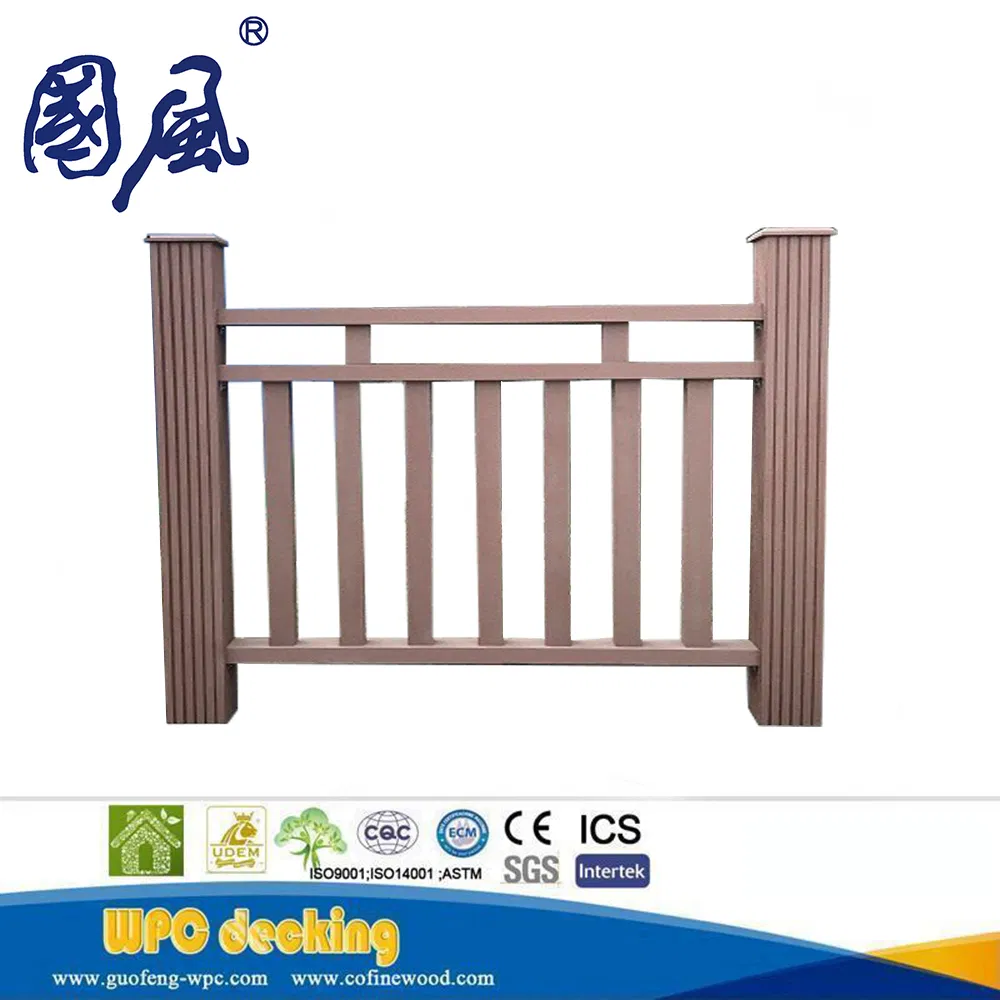 Decorative WPC Wood-Plastic Composite Fence and Rails