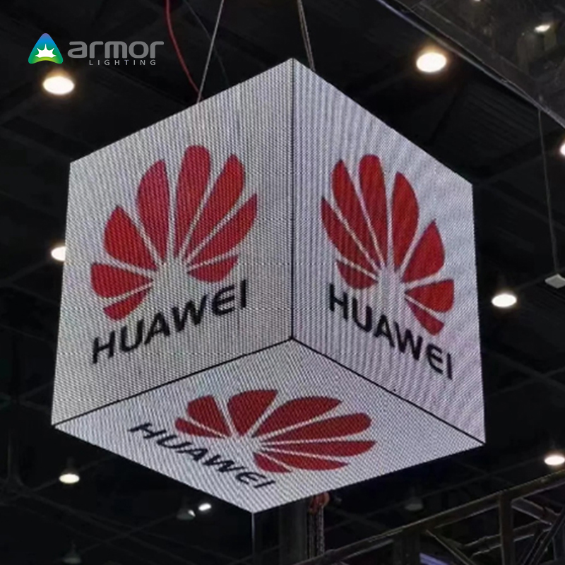 HD Full Color 3D LED Cube Display Indoor Outdoor Magic Cube Screen for Retail Store Advertising