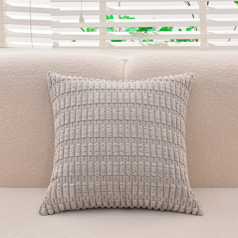 Wholesale 50X50cm Decorative Soft Velvet Corduroy Striped Cushion Cover Boho Throw Pillow Covers Cushion Cases for Home