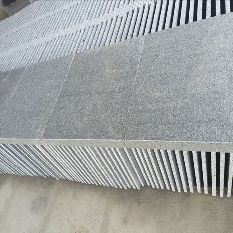 Dark Grey/Raven Granite Pool Coping Tile/Border with Bullnosed Edge