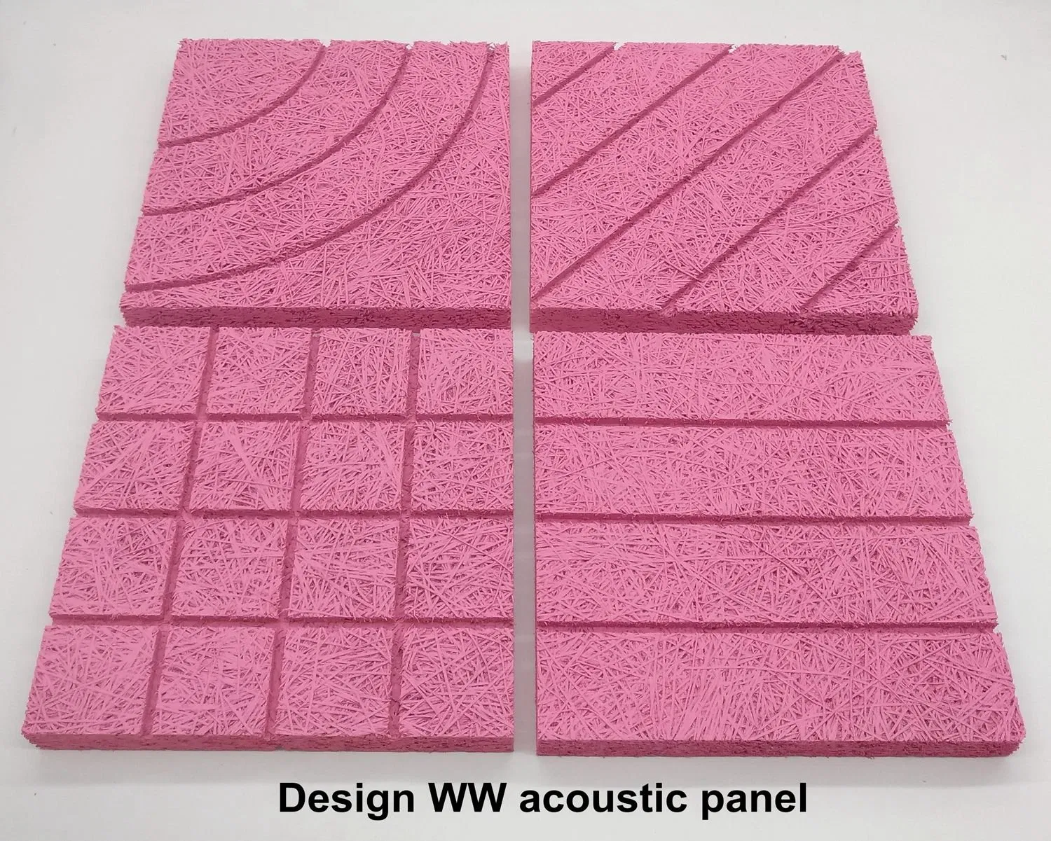 E0 Bulidng Material Home Decor Wood Wool Acoustic Panel Sound Absorption