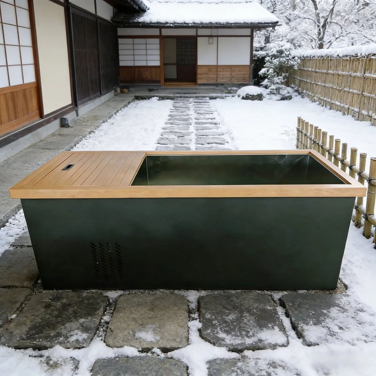 Ванна для ледяного купания с чиллером и гидромассажем