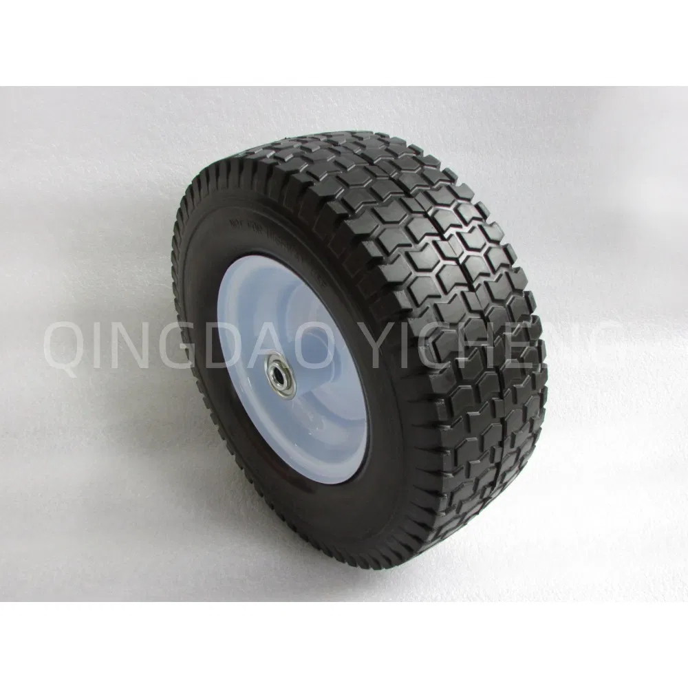 OEM 13X5.00-6 Wheelbarrow PU Foam Puncture Proof Solid Wheel