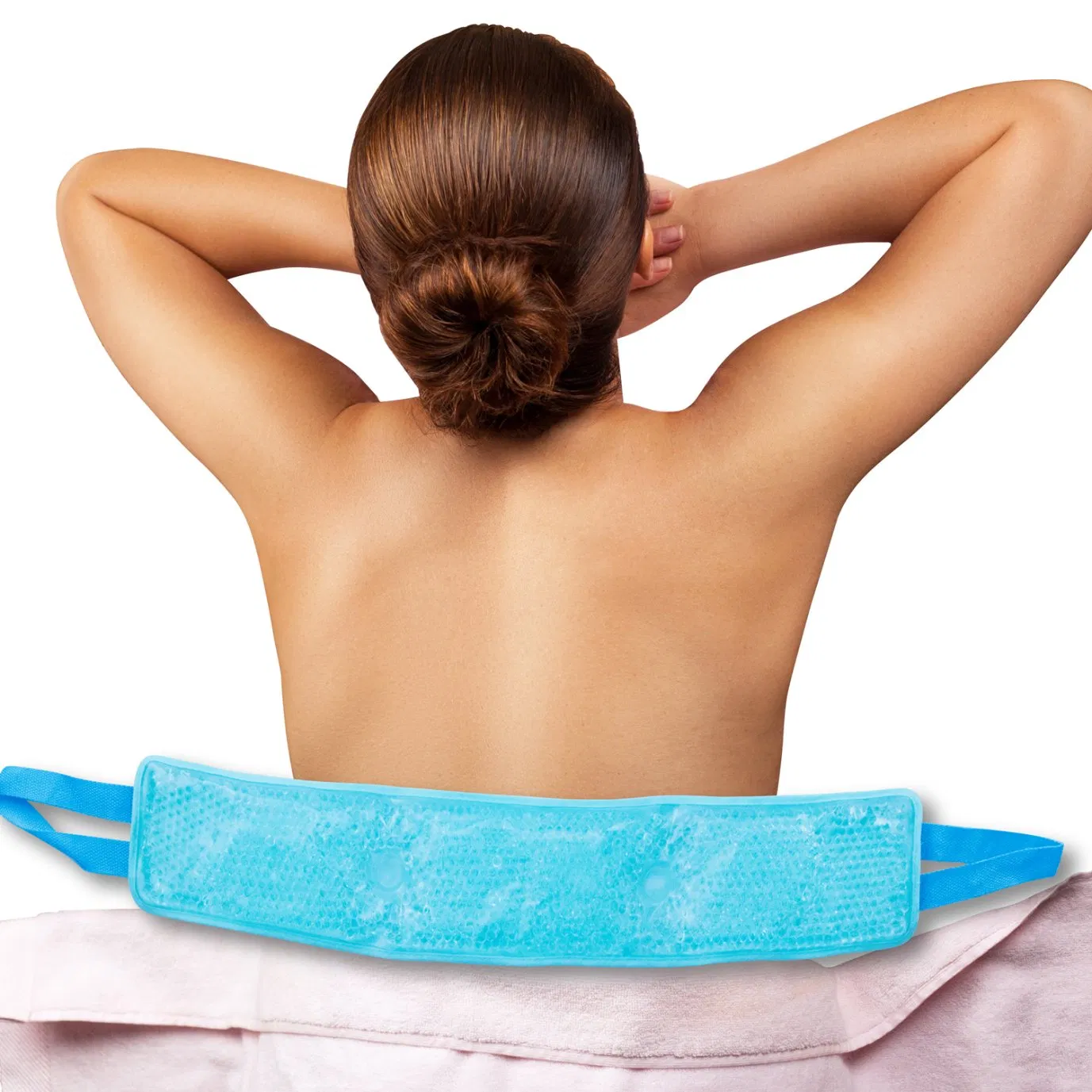 Neck Shoulder Pain Relief Gel Bead Hot Cold Ice Cooling Pack Wrap