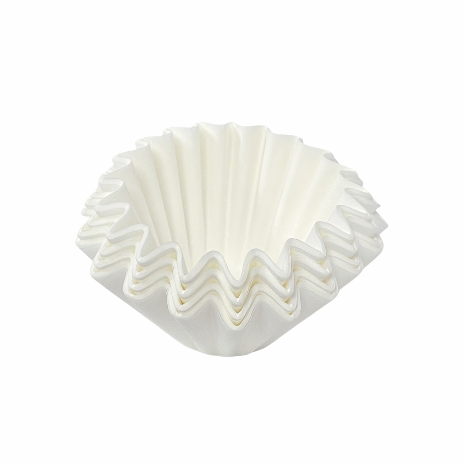Durable Natural and Wood Pulp Color Basket Bowl Shape Coffee Filter Paper 6-10 Cups Coffee Maker