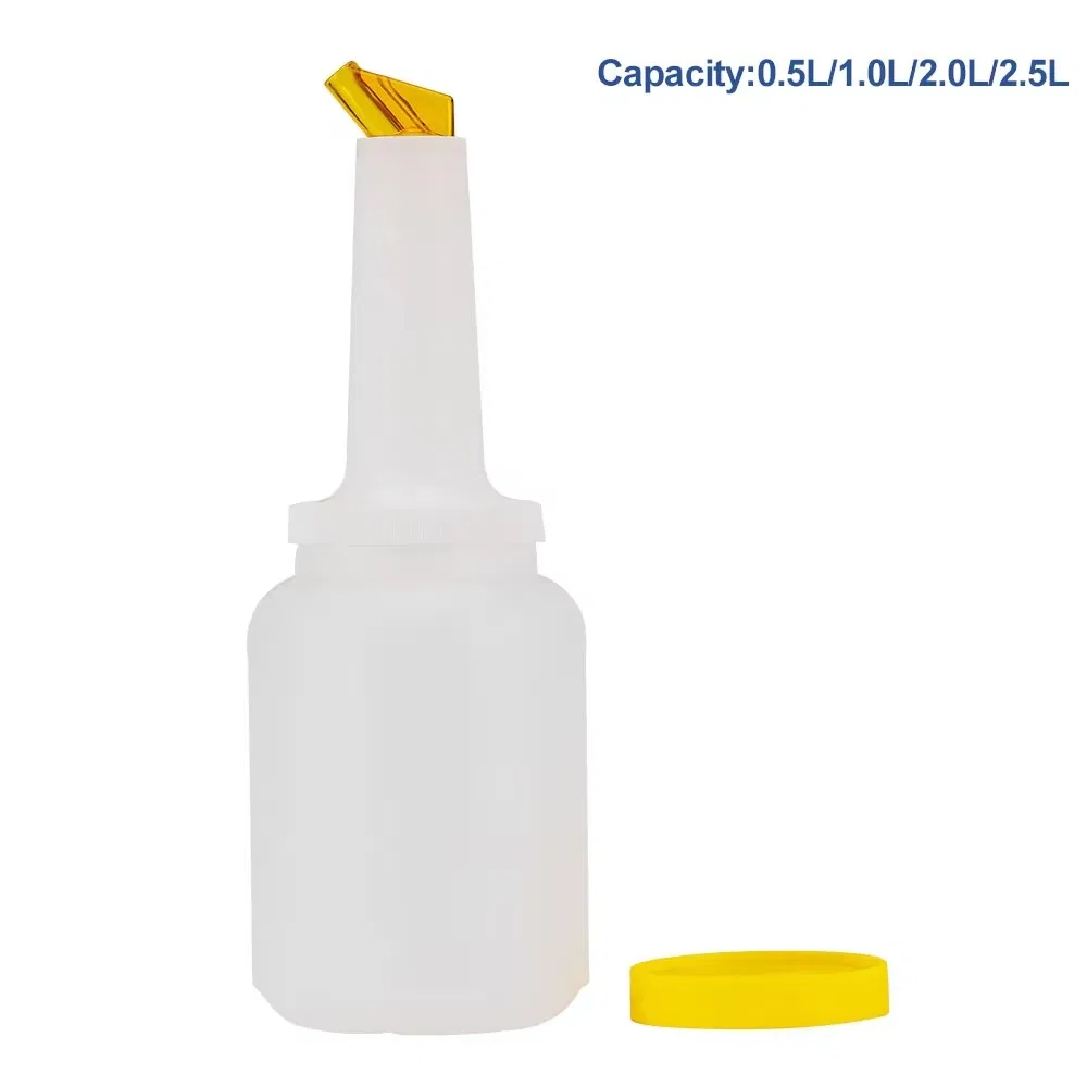 Бутылка для сока 0.5л с носиком, разноцветная