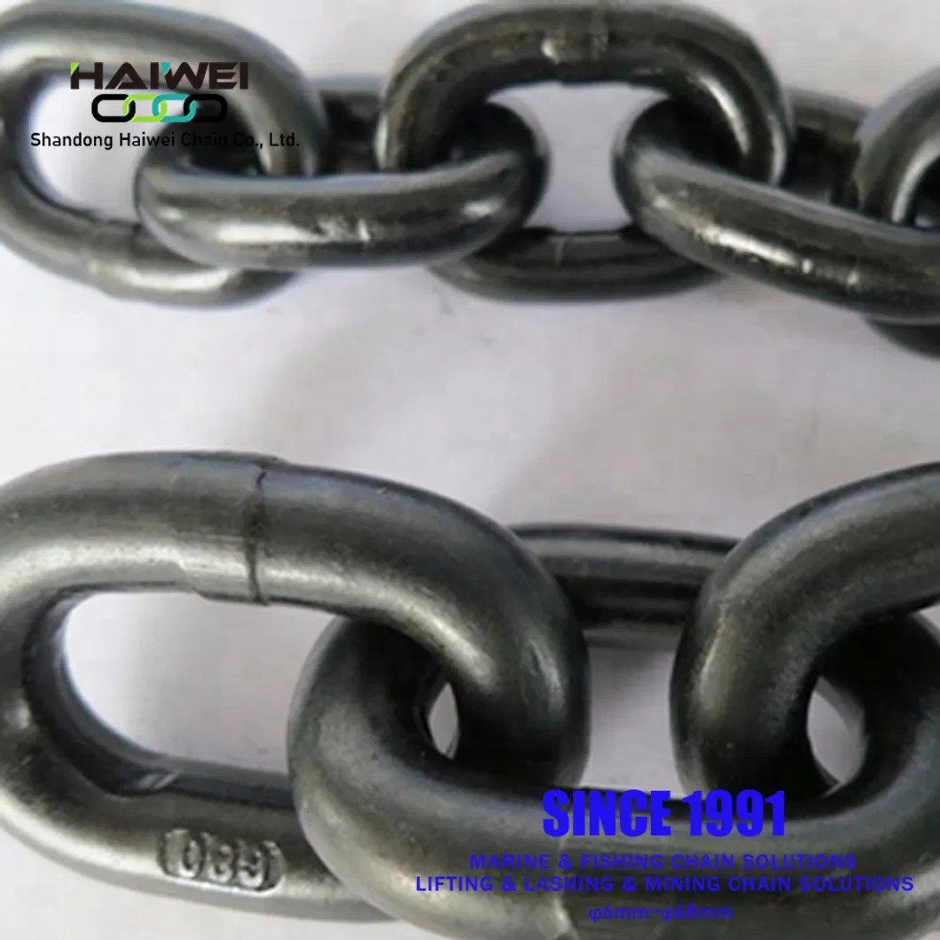 Factory Supply Featured Product 20mn2 11*43/14*50/14*42 Black Painted Hatch Cover Chains with Stable Quality