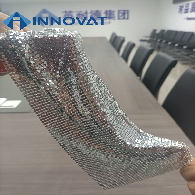 Decorative Metal Sequin Fabric/ Metal Mesh Curtain /Window Curtain/Aluminum Flake Curtain