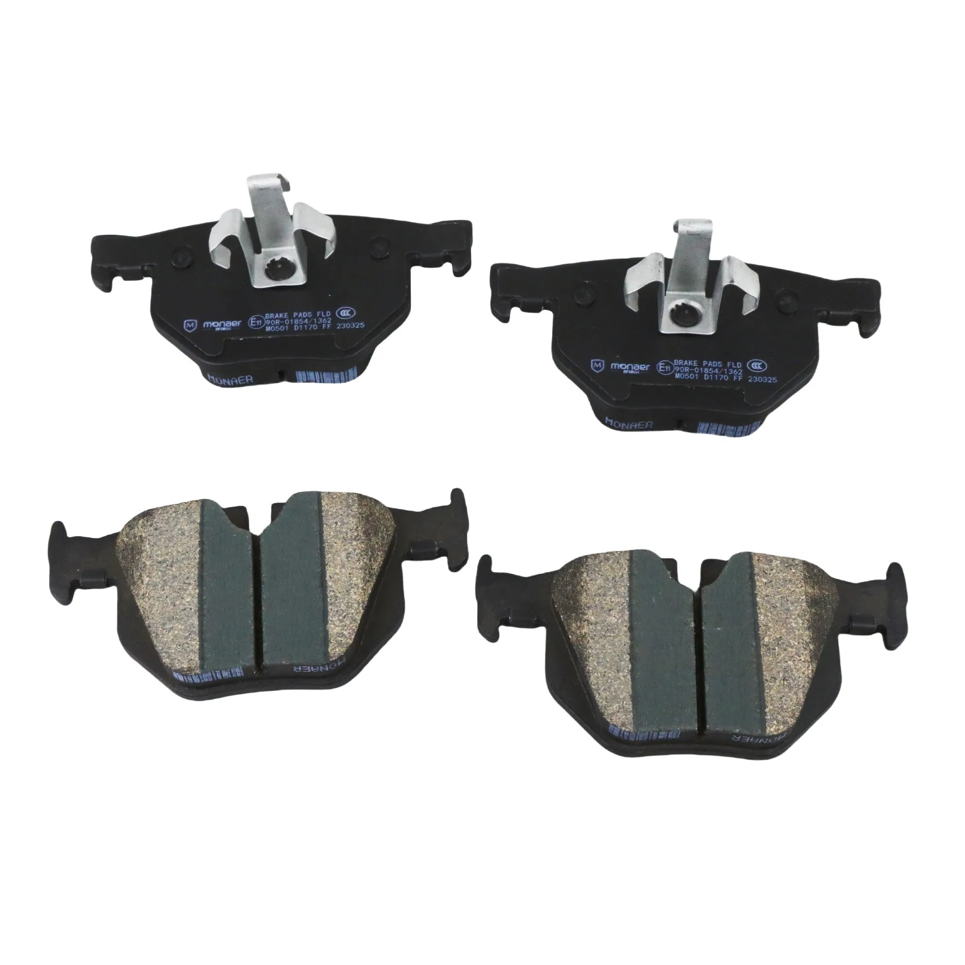Monaer Ceramic Brake Pads D1170 for Nissan Front Disc Brakes