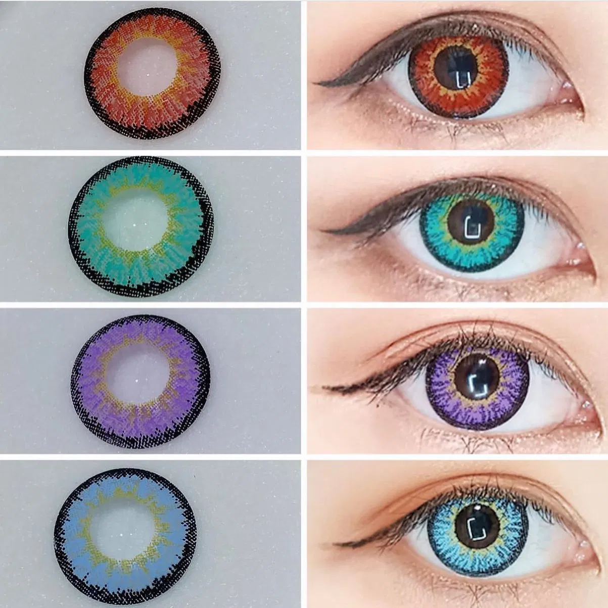 OEM Halloween Cosplay Crazy Eye Contact Lenses White Cosplay Contact Lens Korea Crazy Contact Lenses