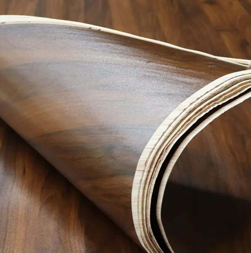 New Design Home Decor Veneer Melamine Face Laminated Engineered Poplar Wood Veneer Paper Sheets Decorative Layer Veneer