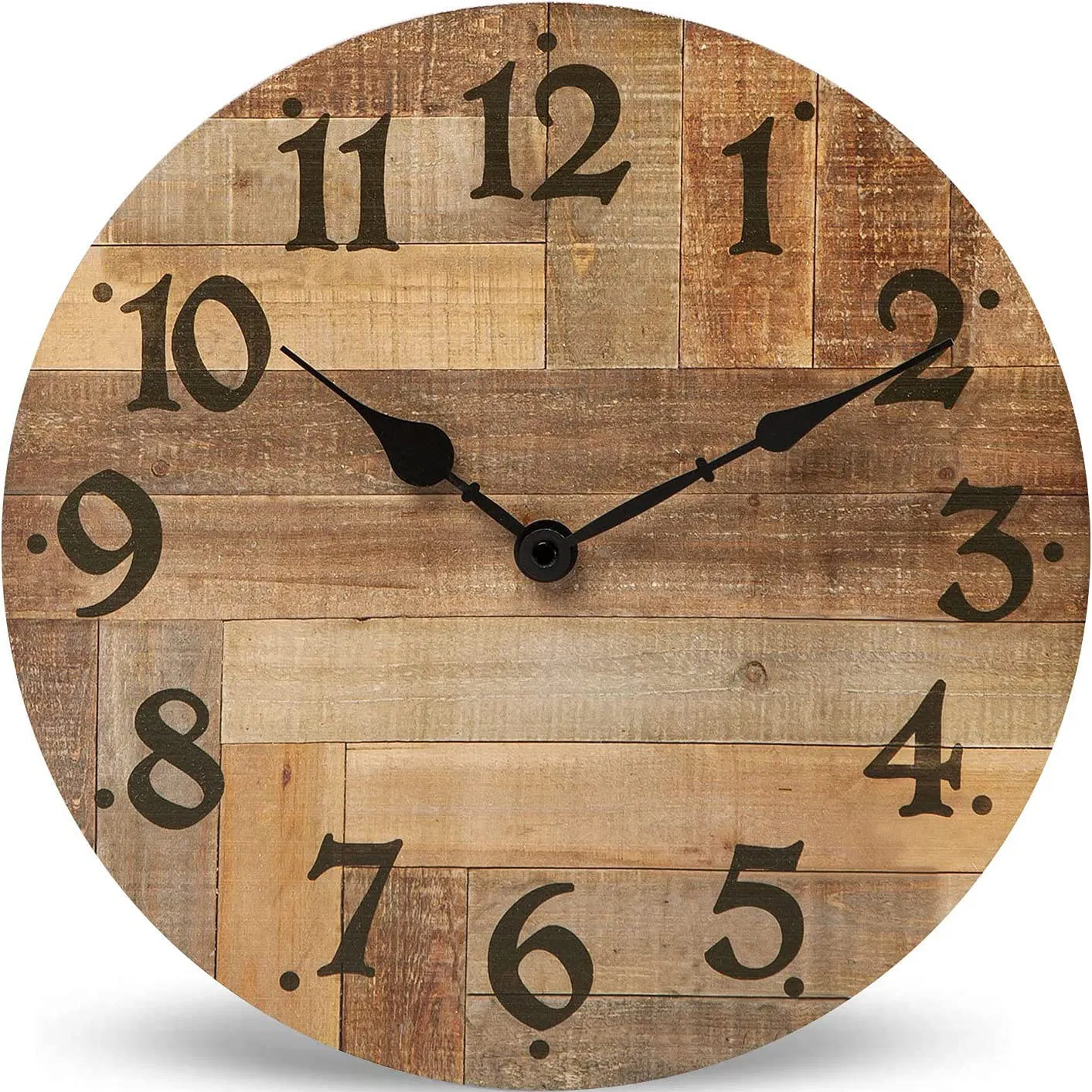 Dia 30/34/40/60cm MDF Large Promotional Gift Wood Wall Clock Silent Quartz Battery Operated Digital Alarm Clock for Kitchen/Living /Bed Room-Hr23-C (3)