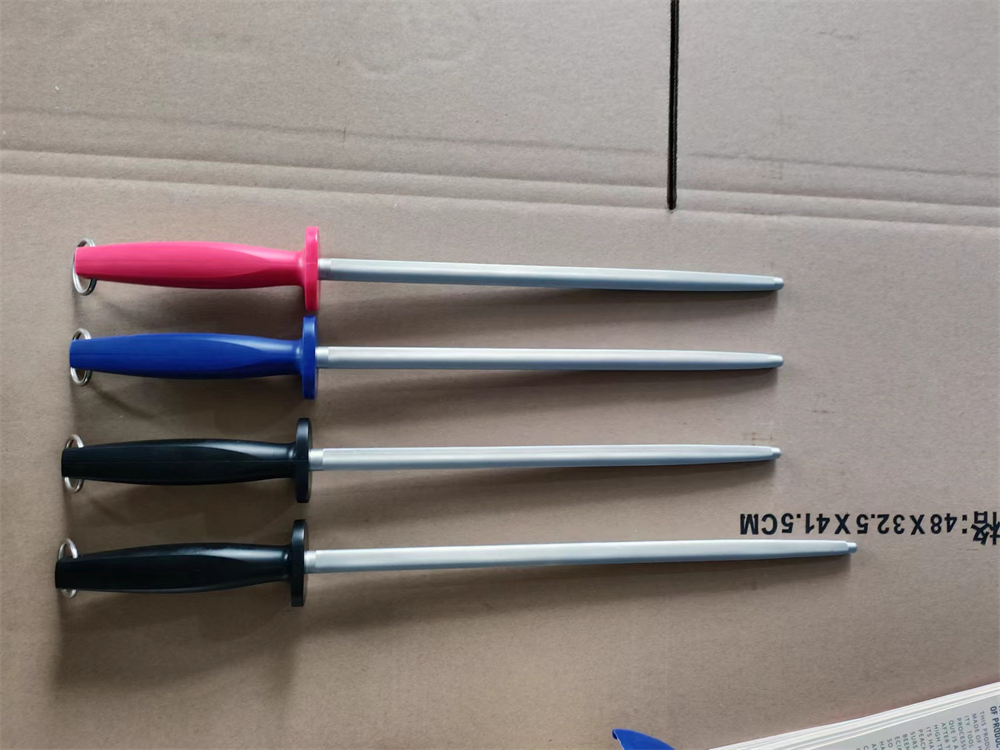 Chinese Exporter 8" 10" 12" Finishing Texture New Knife Steel Knife Sharpener Blade Sharpening Tool Diamond Knife Sharpening Rod Kitchen Tool Knife Sharpeners