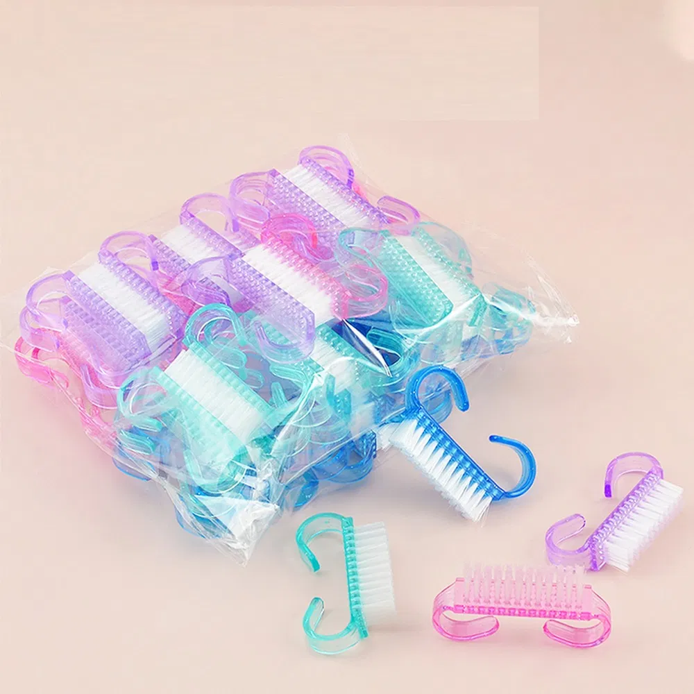 Wholesale Manicure Plastic Nail Brush for Cleaning Finger Mini Nail Dust Brush