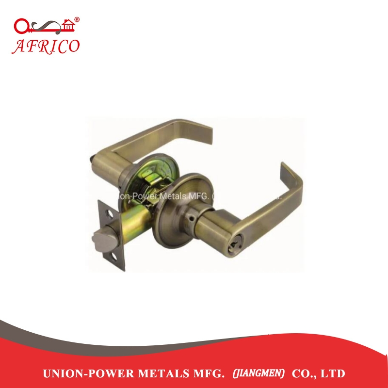 Zinc Alloy Steel Tubular Lever Knob Lockset Door Lock Hardware for Passage Door