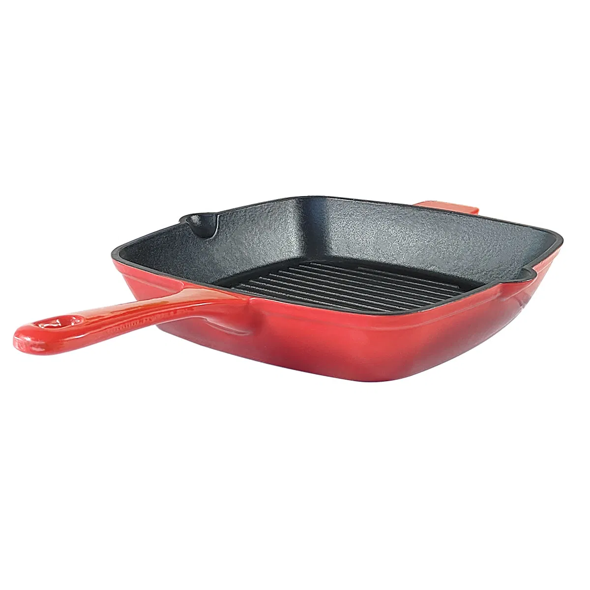 Wholesale Square Non-Stick Grill Pan Cast Iron Skillet Steak Pan Enameled Cast Iron Frying Pan