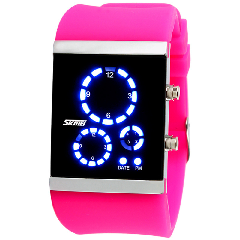 Colorful Silicone Digital Watch with Waterproof