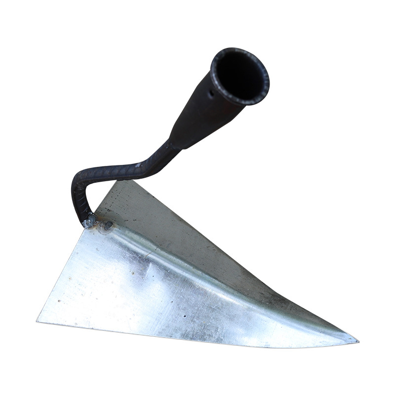 Ridge Triangle Hoe for Harrowing Soil Weeding and Seeding Furrow Shovel and Hoe with Long Handle