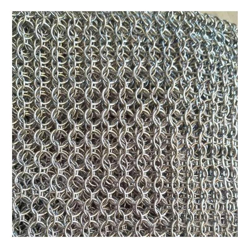 Ring Mesh Curtain /Golden Stainless/Carbon Steel Metal Ring Mesh Curtain for Space Divider