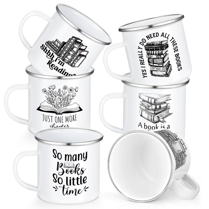 Camping Cup for Indoor and Outdoor Use Drinking Coffee Tea Enamel Cup