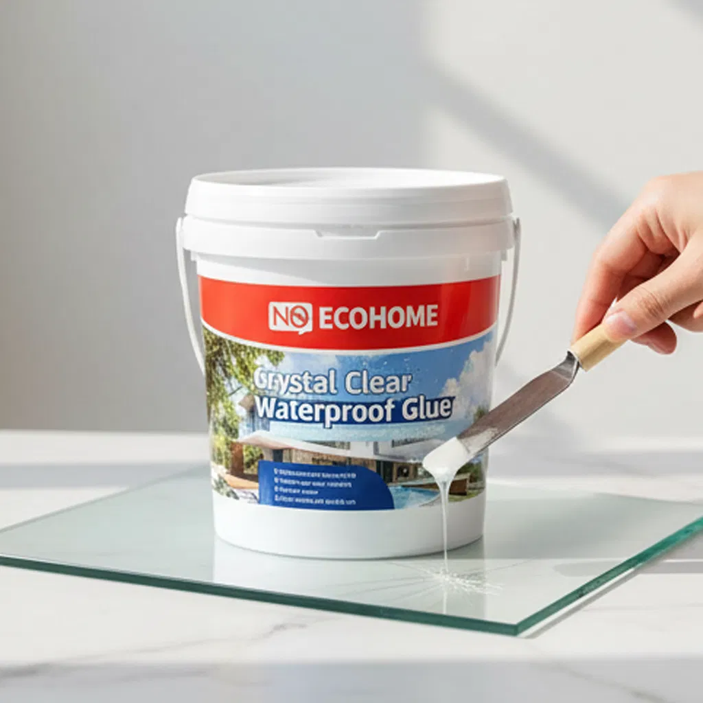 Professional Grade Crystal Clear Waterproof Coating for Concrete Crack Repair Protection System