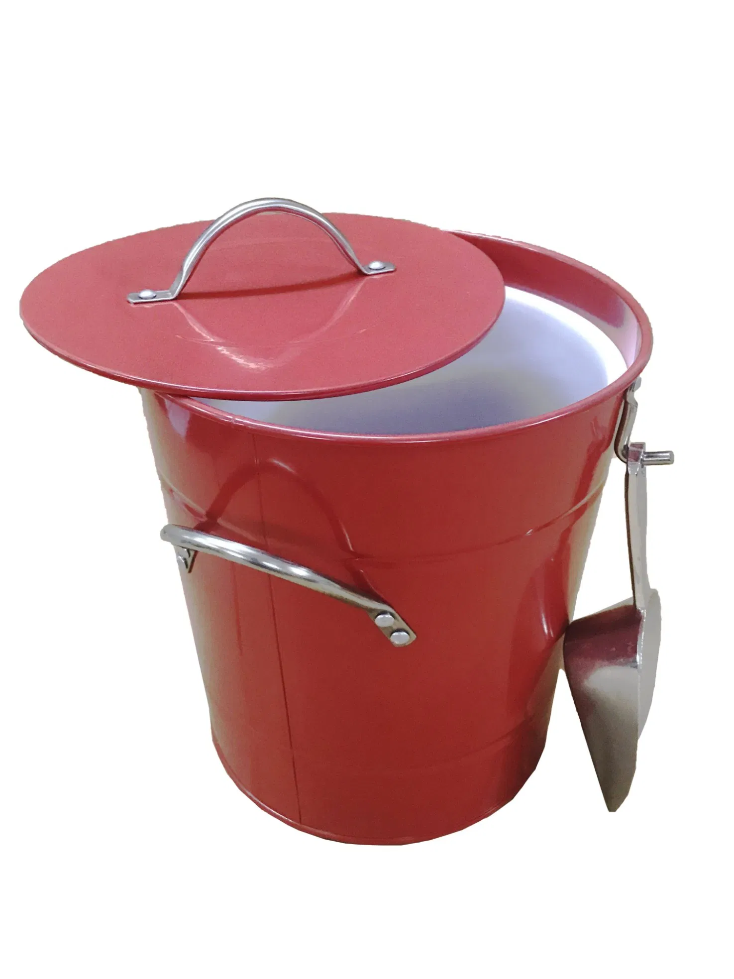 Bar Party Stainless Steel Metal Ice Bucket with Handle