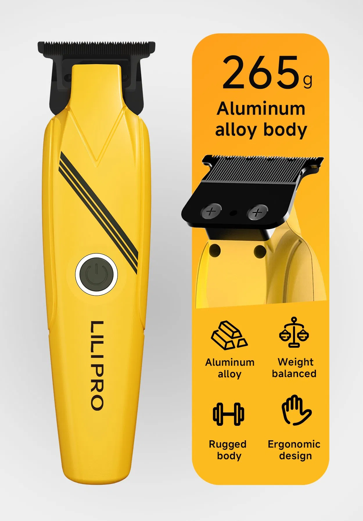 Lilipro M4 Aluminum Dlc Blade Hair Trimmer Hair Cutting Machine Salon Trimmers for Men Barber Supplies Tools Set