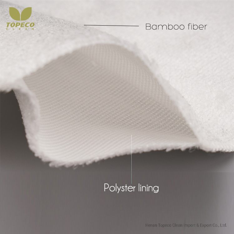 Topeco Wholesale Eco Friendly Dish Towel Kitchen Cleaning Reusable Bamboo Fiber Cloth