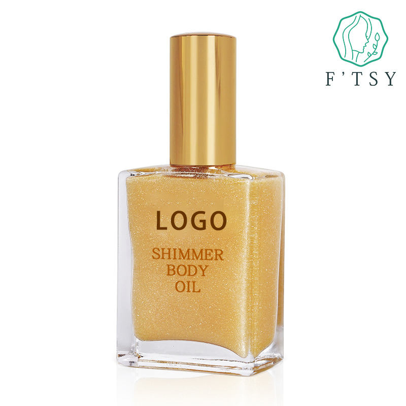 Customized Color Body Shimmer Hightlight Oil Liquid Spray
