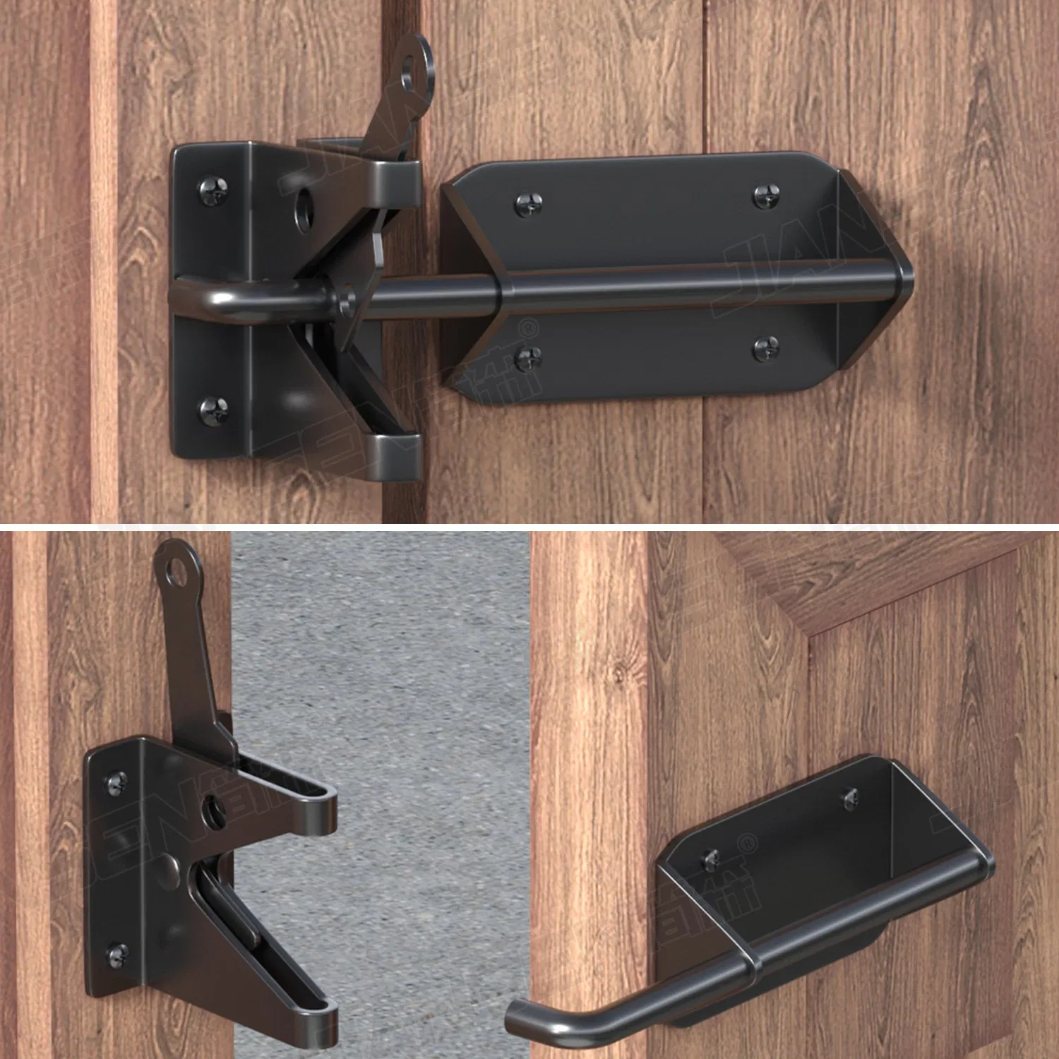 Premium Self-Locking Gate Latch for Wooden and Metal Fences