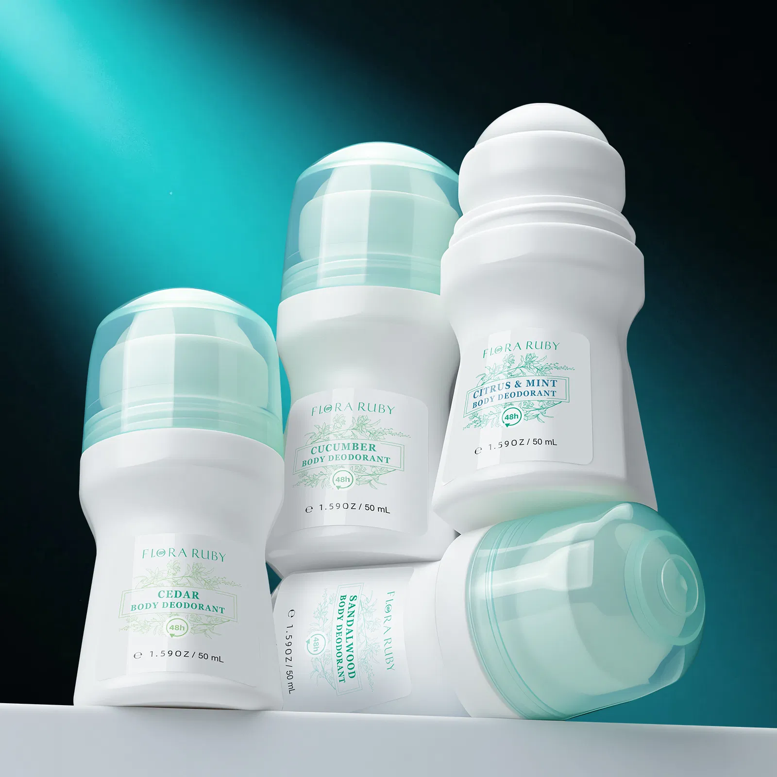 Soothing Sensitive Skin Deodorant with Organic Pearl Beads Formula