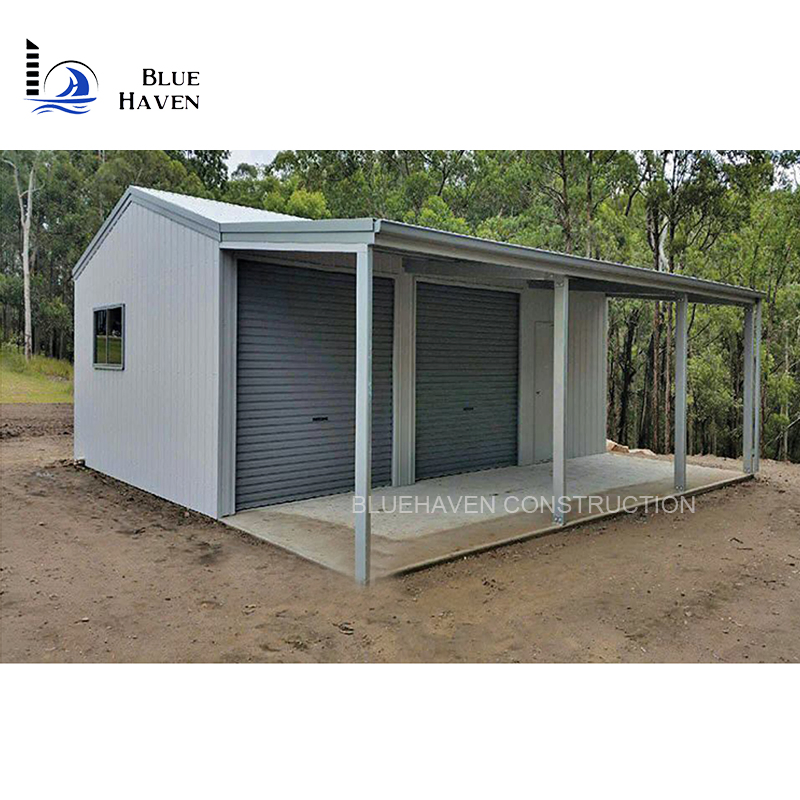Galvanized Steel Frame Garage Garden Storage Shed Outdoor
