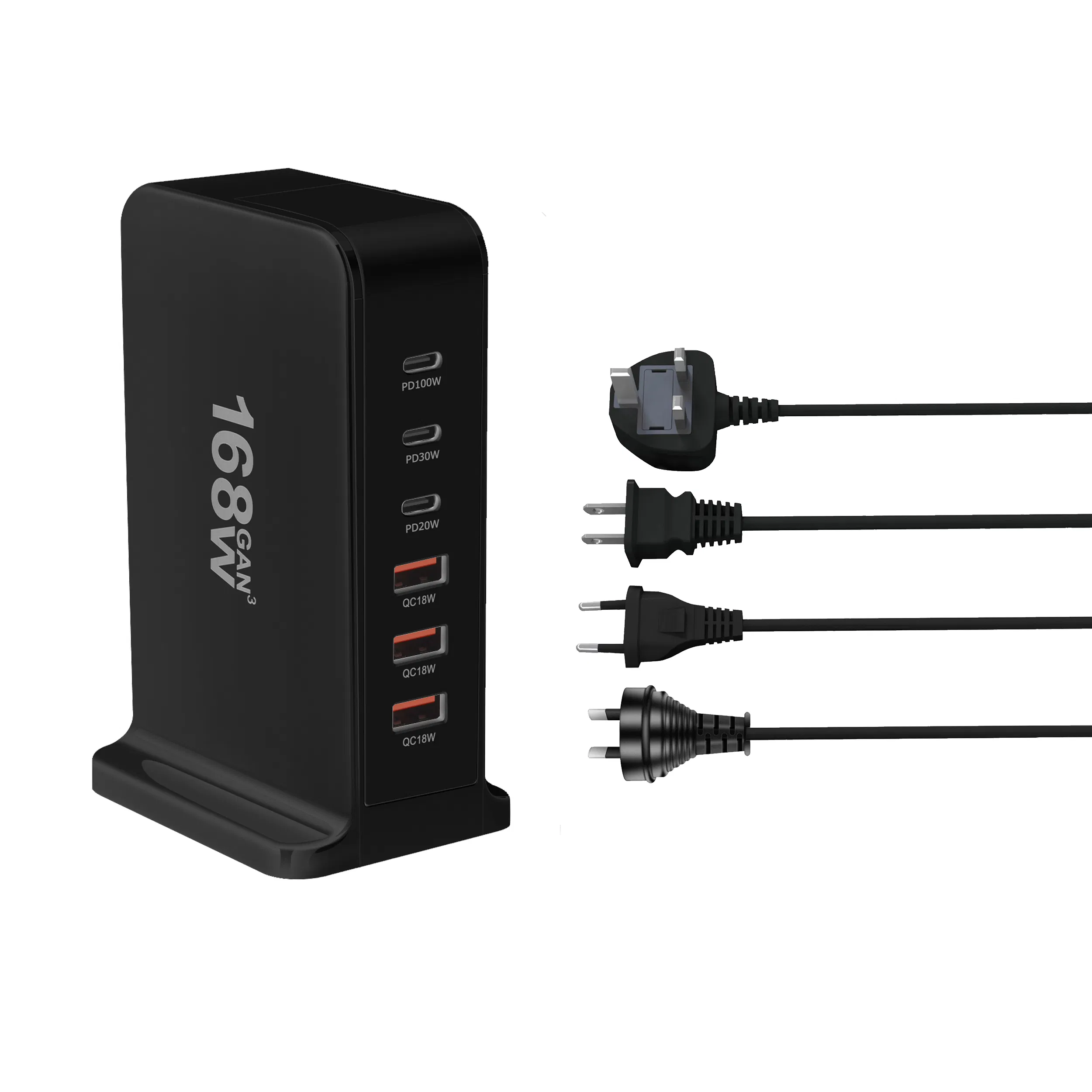 Super Fast Charging Multi Port 168W Type C Mobile Desktop Travel Charger