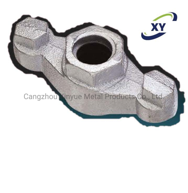 Клиновой зажим для опалубки 100 мм, чугунный, с трехлепестковой гайкой