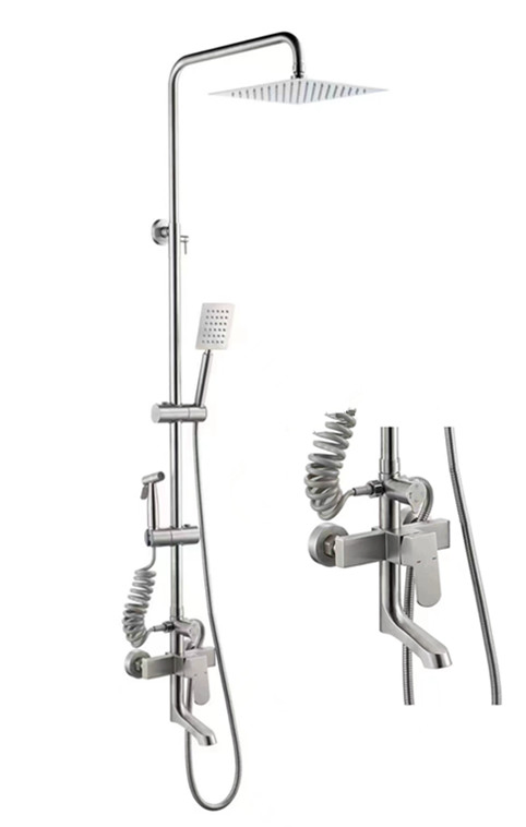 China Faucet Manufacturer Wholesale Gun Metal Shower Tap Bathroom Mixer