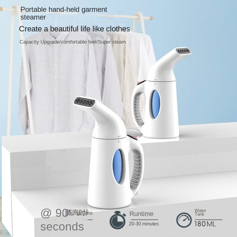 Save 700W Portable Garment Steamer Features a Large Water Tank Capacity for Extended Steaming Sessions Without Frequent Refills. Designed with Both Handheld