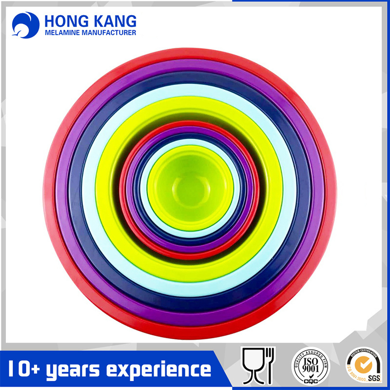 Round Popcorn Salad Melamine Mixing Bowl