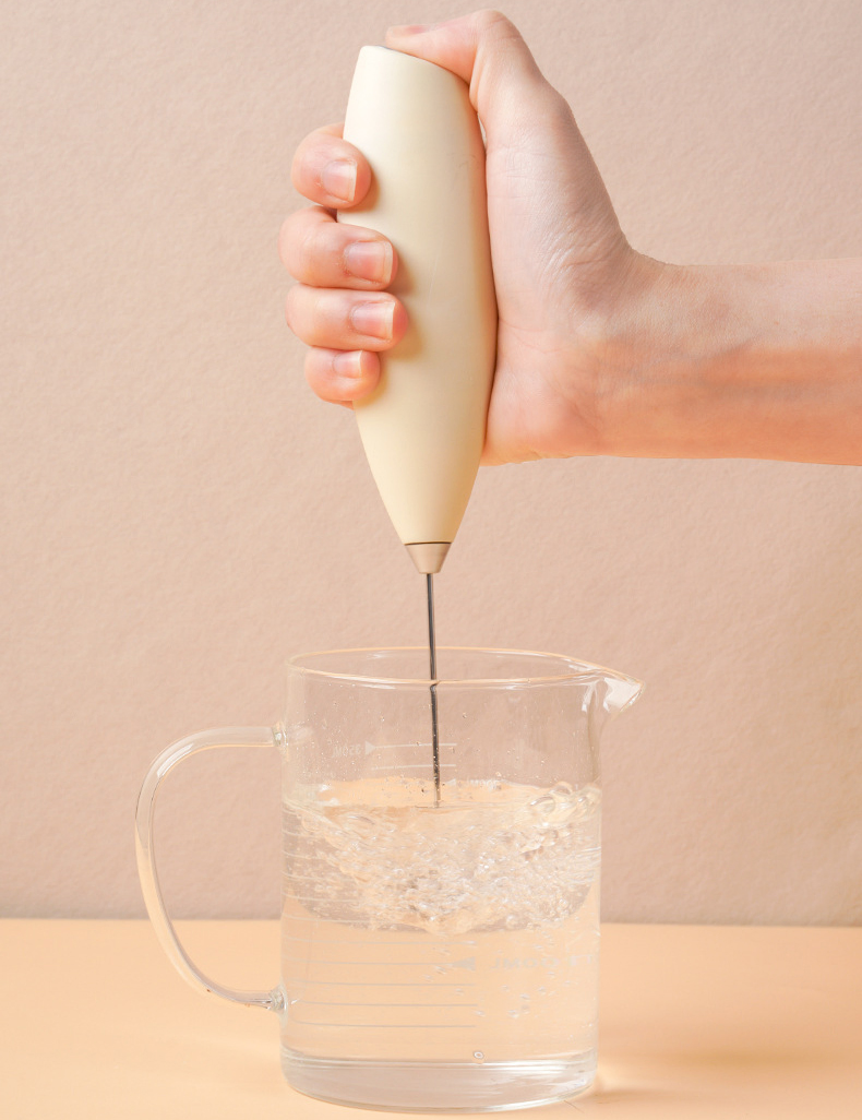 Powerful Electric Milk Frother Battery Tea Coffee Tool Stainless Steel Battery Operation Automatic Electric Milk Frother Bakeware