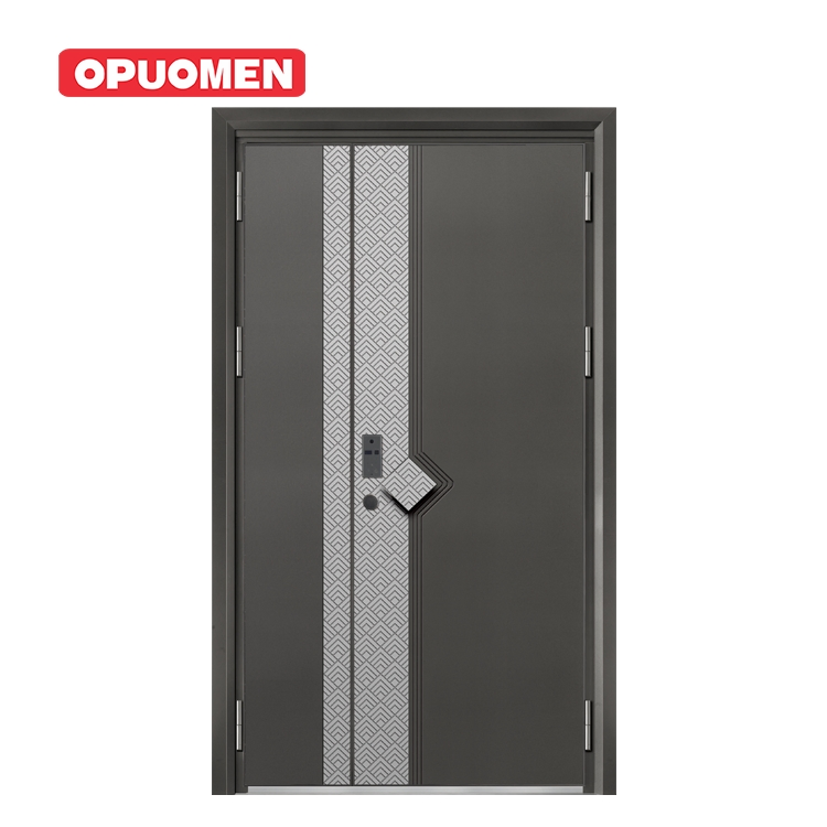 Modern Design Front Entry Luxury Security Exterior Anti-Theft Steel Doors for Home