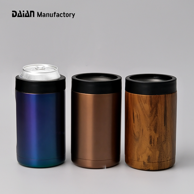 Durable Stainless Steel 12oz Beer Can Cooler with Thermal Insulation and BPA-Free Design