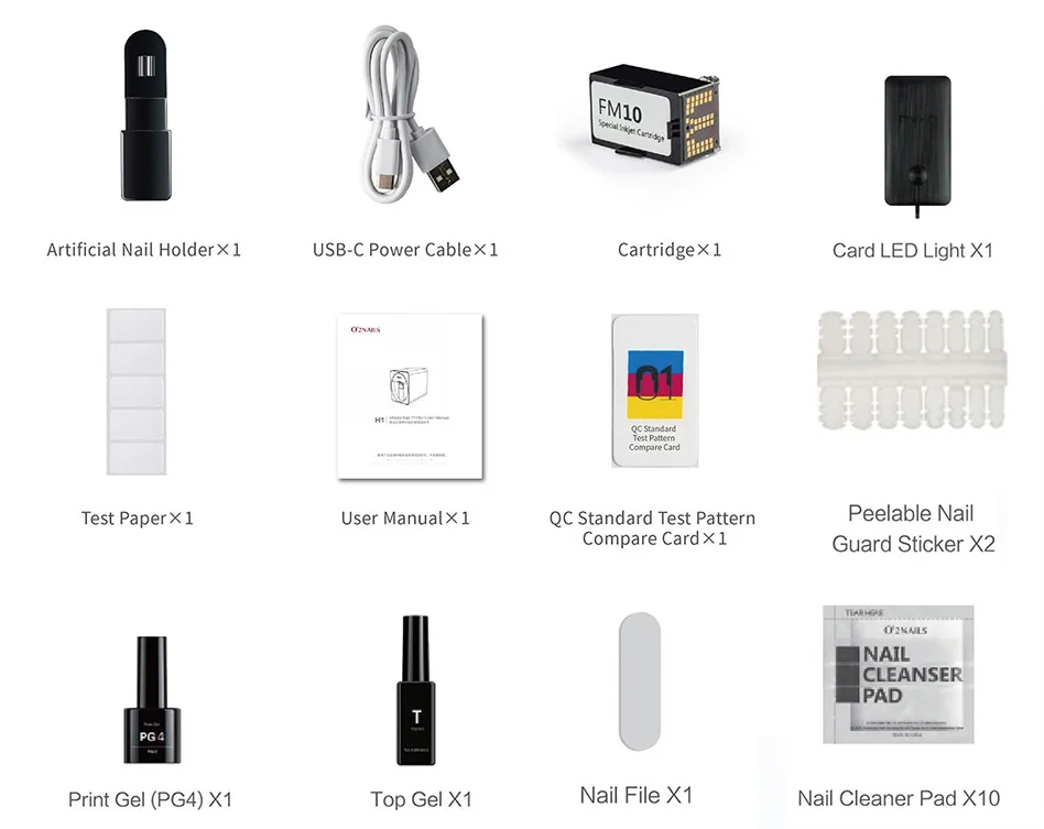 Mesin Manikur Desktop Pintar 3D Professional, Mesin Pembuat Kuku Guangzhou