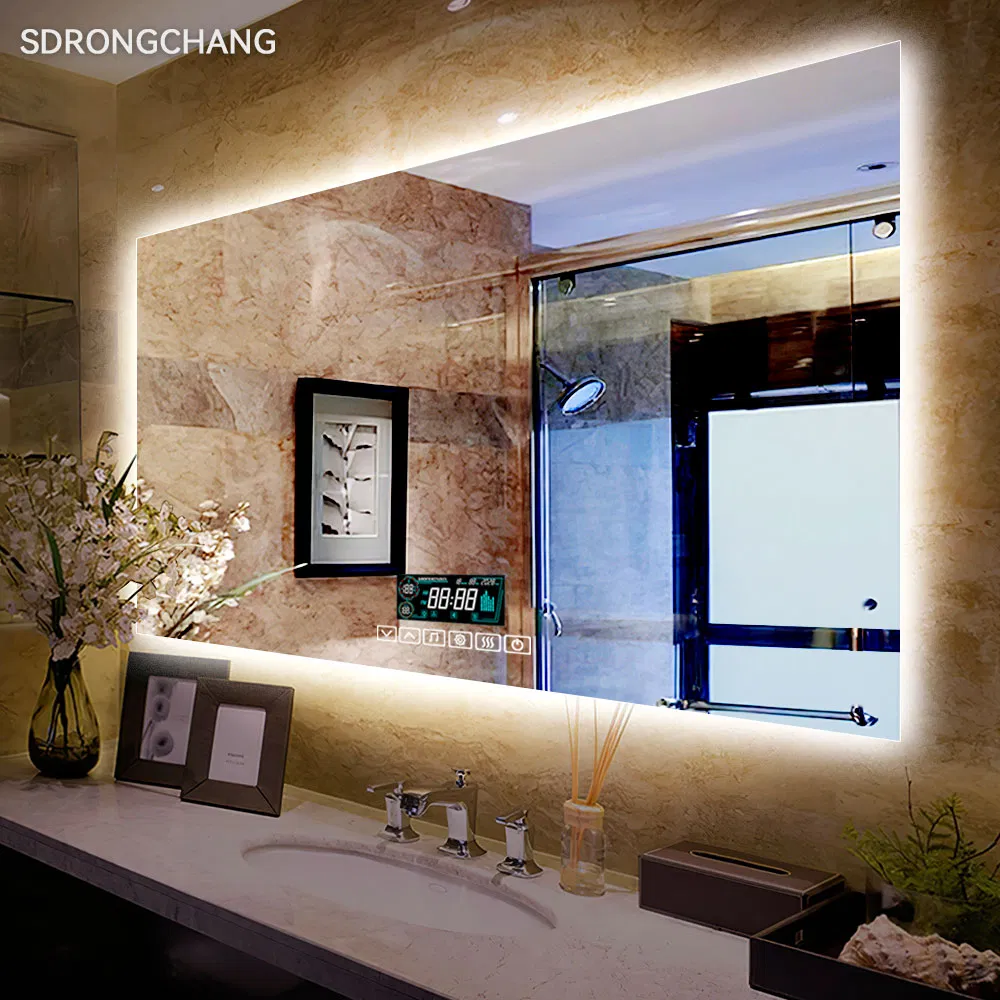 Hot Selling 6-Way Touch Button Blue_Tooth Magnifying Backlit Mirror with LED Light