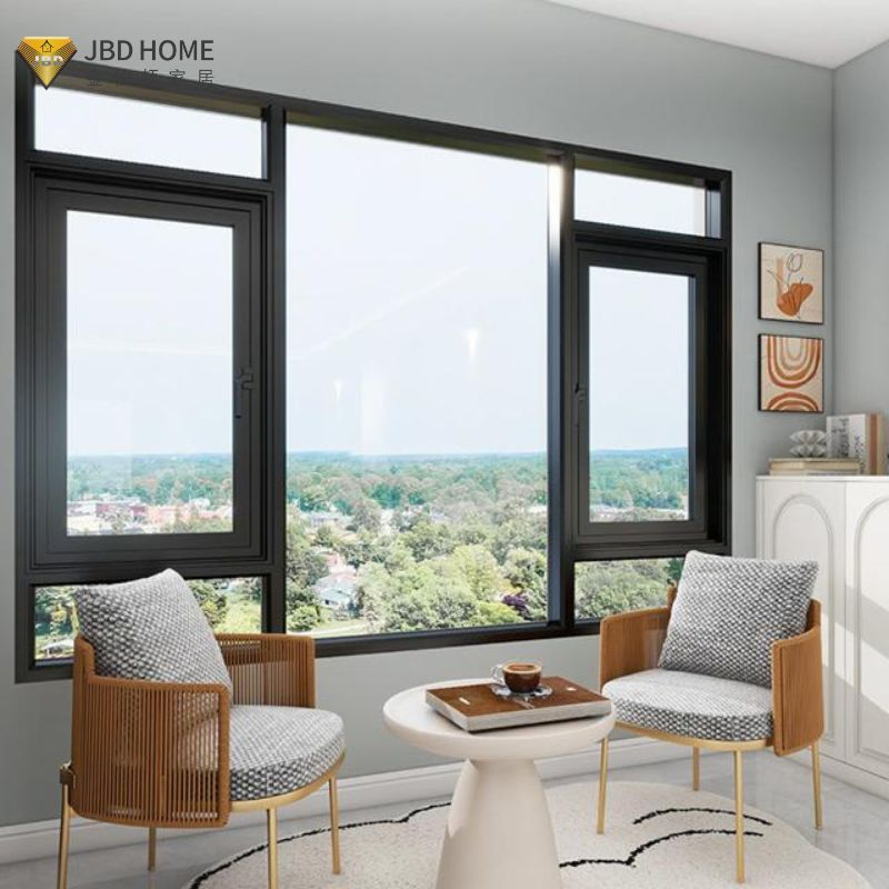 Energy-Efficient Casement Window with Single Double and Tempered Glass