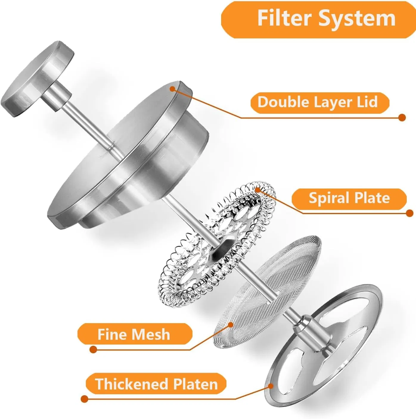 Stainless Steel 304 Coffee Maker French Press