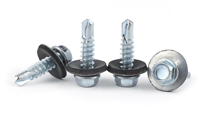 Tornillos Autoperforante Carbon Steel Size 3.9 Hex Washer Head Galvanized 160 Self Drilling Tek Screws for Metal