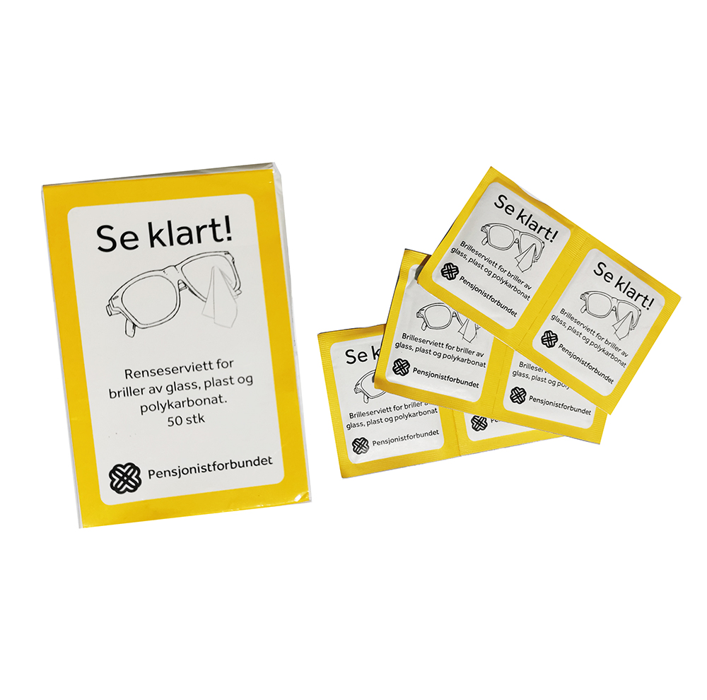 Moist Individual Lens Screen Cleaning Disposable Wet Wipe