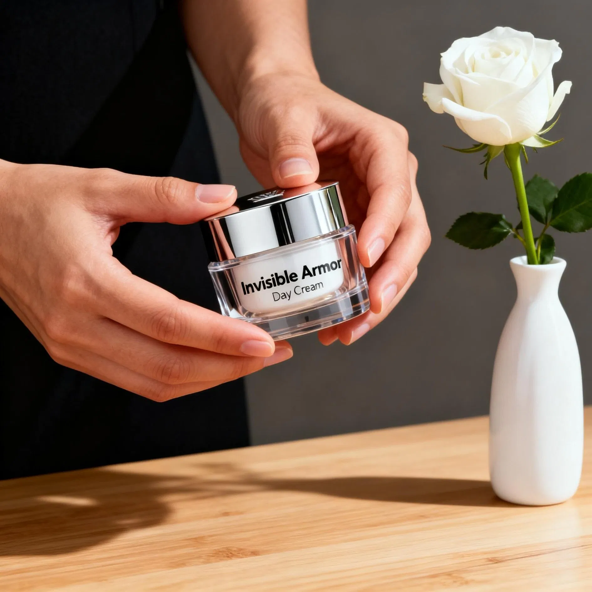 Anti-Pollution Protective and Repairing Face Cream with Tremella Fuciformis and Purslane Extract for City Commuters