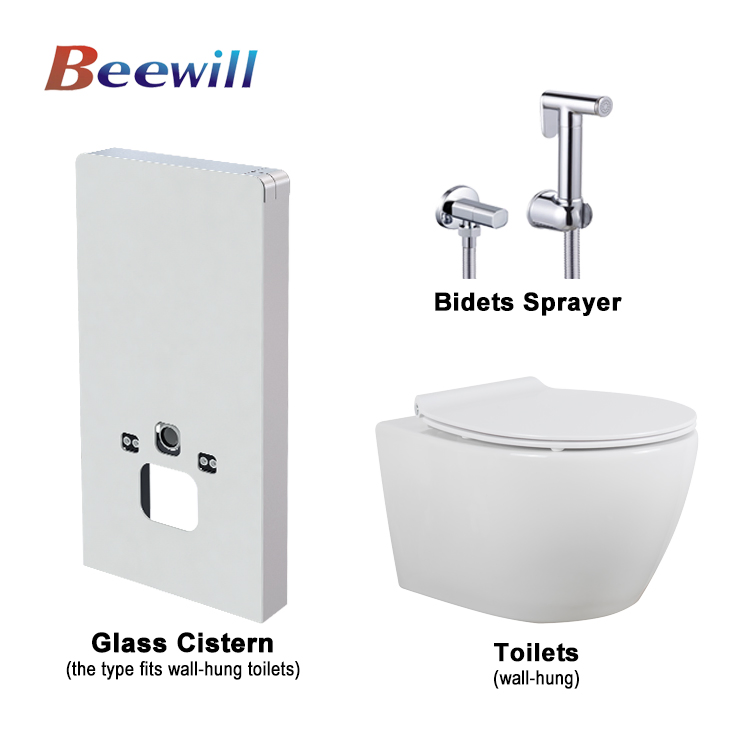 Hot Sale Wall Mounted Toilet Water Tank Bidet Bathroom Accessories