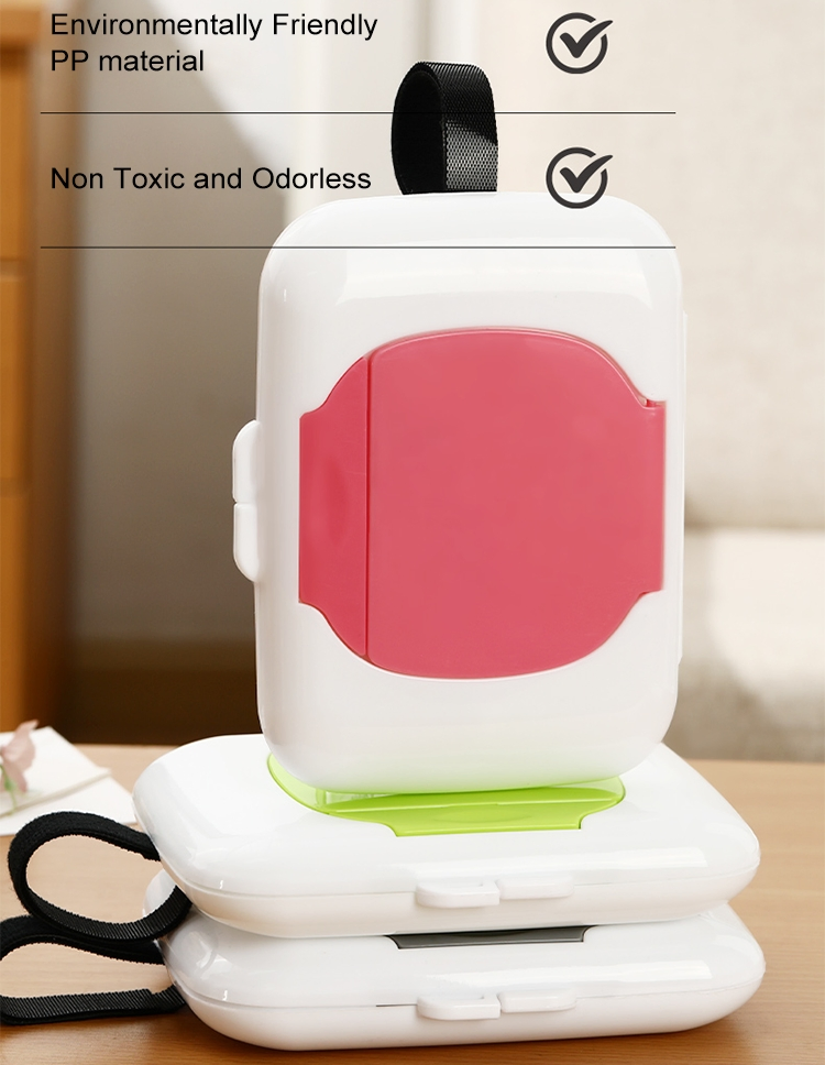 Hot Selling Wet Tissue Storage Box Dustproof Moistureproof Portable Plastic Wet Wipes Box