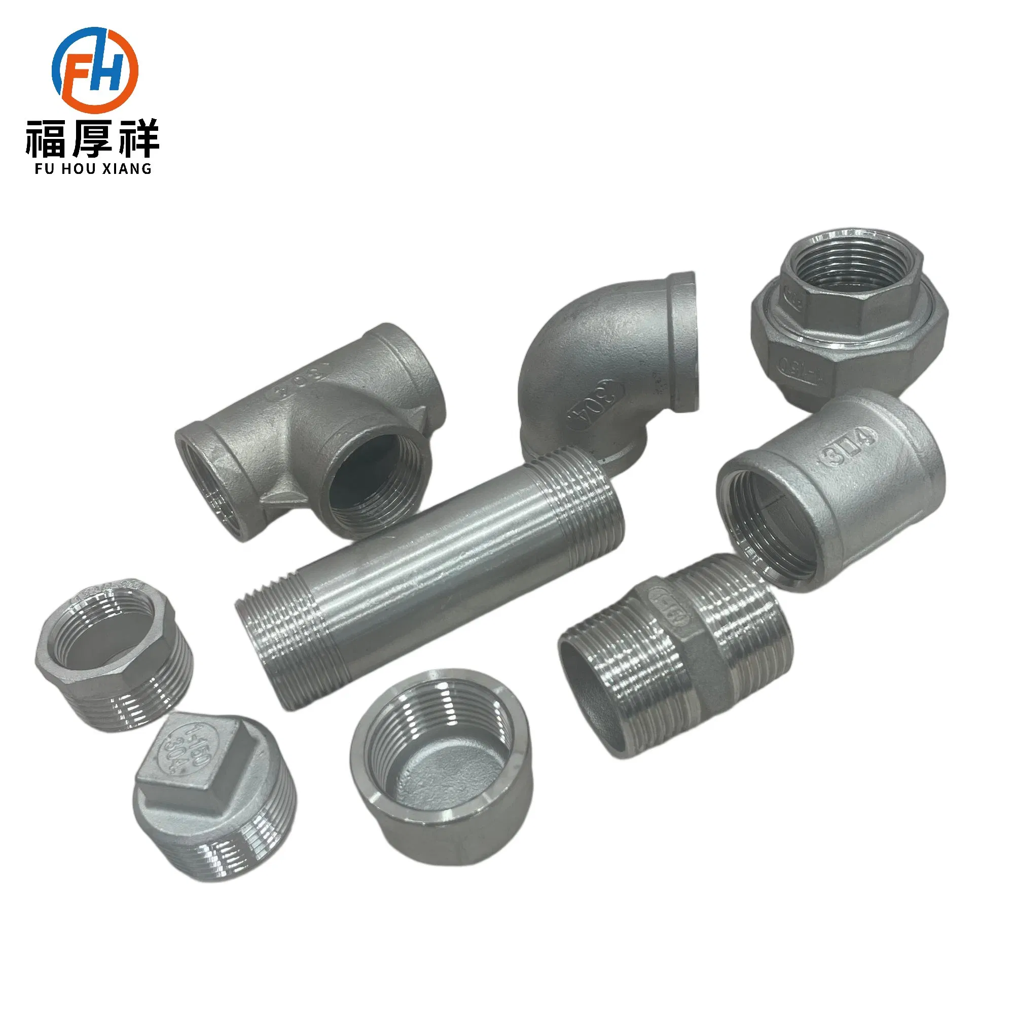 Stainless Steel ANSI Industrial Heavy-Duty BSPT/NPT Threaded End Cap for Water